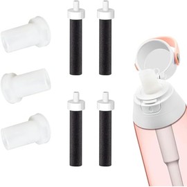 Brita Bottle Mouthpiece Replacement - 3PC Silicone Mouthpiece, 4PC Filter Cartridges, Bottle Parts