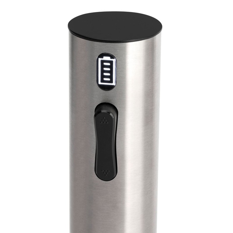 Jata HVIN2201 Electric Wine Opener, Stainless Steel Corkscrew, Suitable for