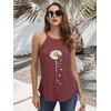 IRISGOD Womens High Neck Tank Tops Summer Graphic Halter Sleeveless