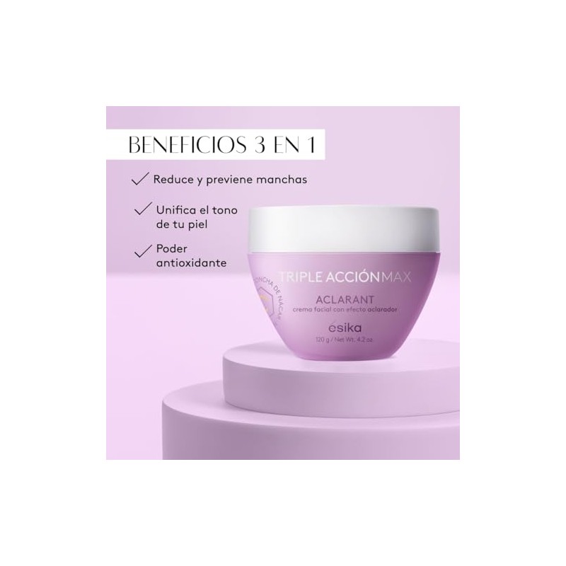 ésika - Crema Facial Aclarant Triple Acción Max 120g