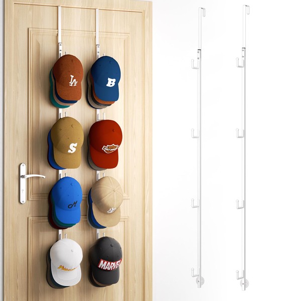 HapiRm Over Door Hat Rack - 2 Packs Hat Organizer