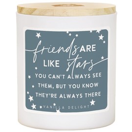 Simply Said, INC Vanilla Scented Friendship Candle - Friends are Like Stars - Gifts for Best Friends Women - Friend Candles - Vanilla Scented Soy Candle CDL1039