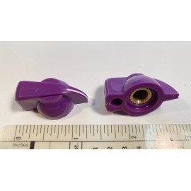 Chicken Head 1 Chickenhead Knob with Metal Insert and Set Screw – Purple