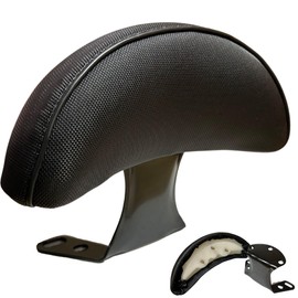bath&bath M6 Motorcycle Backrest, Backrest, Cushion, Universal, Swing Stop, Includes Connection Fittings, Scooter, Moped, Waterproof, Easy Installation