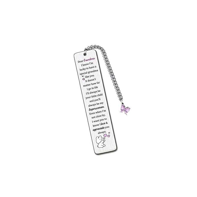 Grandma Bookmarks Mothers Day Gifts Bookmarker Grandmother My Greatest Superwoman