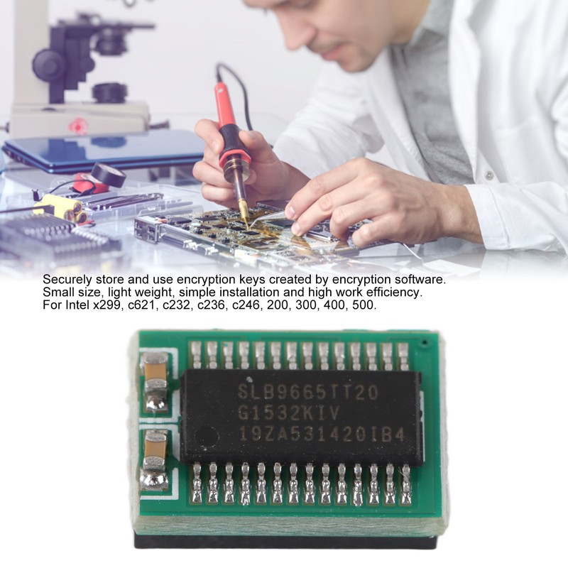 TPM 2.0 Module 12 Pin Remote Card Encryption Security Board