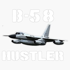 HOF Trading Convair B-58 Hustler USAF Bomber Airplane Vinyl Sticker Waterproof Decal Laptop Wall Window Bumper Sticker 5"