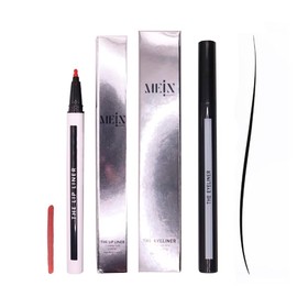 MEIN x MLashes | KIT The Eyeliner black + The Lip Liner ME01 | Delineador para ojos negro + delineador en gel para labios tono avellana.