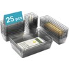 Vtopmart 25 Pack Plastic Drawer Organizers with Non-slip Rubber Pads