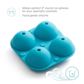 Outset Silicone Ice Sphere Mold, 2 Inch Ice Circles