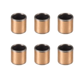 sourcing map Oil Bar 6 Pieces Plain Bearings, 8 mm Bore x 10 mm x 10 mm Length Wrapped