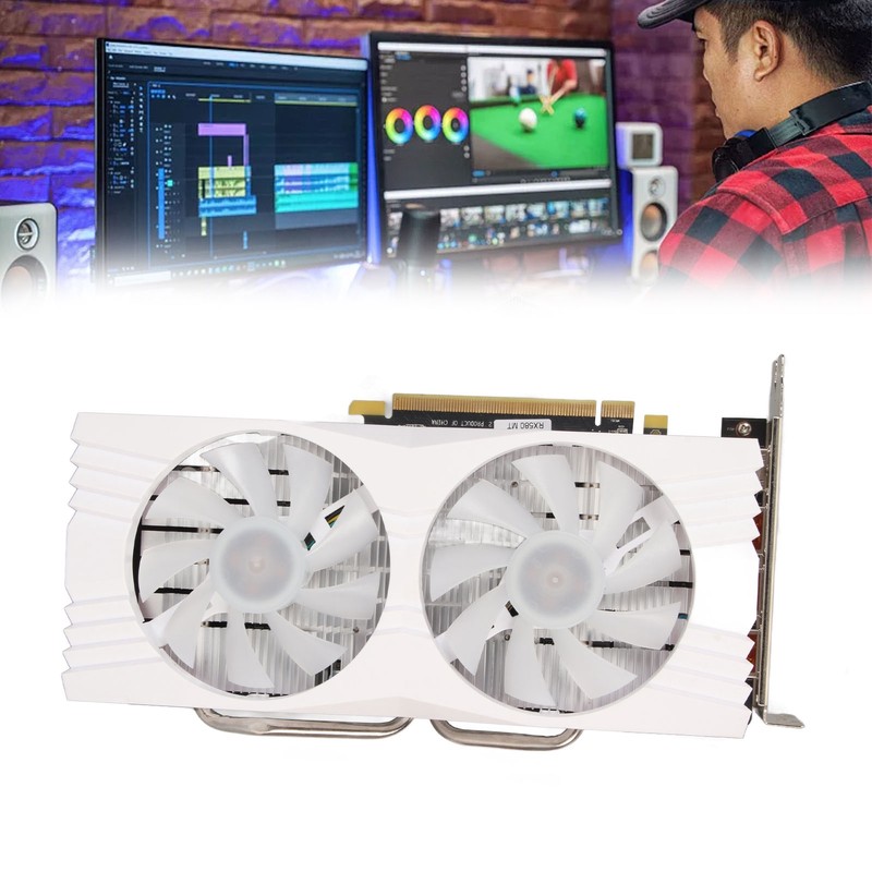 Desktop Graphics Card 8GB GDDR5 256bit 1284MHz 7000MHz 2 Fans