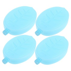 Generic 4pcs Portable Ice Packs for Lunch Bags and Coolers Refillable Ice Box for Beach Trips Camping and Picnics Pe Material Keeps Food Cold for Hours