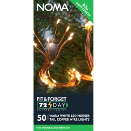 Noma Horses Tail Lights, 10 Strands with 50 LED's (Pack of 1), Copper