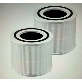 Core 300 Replacement Filter, Compatible with LEVOIT Core 300/300S Air Purifier，3-in-1 H13 Grade True HEPA Replacement Filter, Compare to Part No. Core 300-RF, White,2 pack