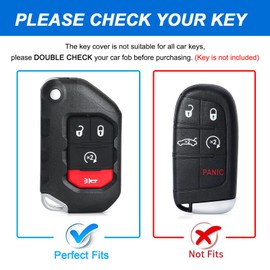 Montague Key Fob Cover for Jeep with Keychain, Premium TPU Key Case Compatible with Jeep Wrangler JL JLU Gladiator JT Rubicon Sahara Remote Smart Car Flip Key Protector（4 Buttons Purple）