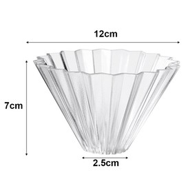 MTSDM Pour Over Coffee Dripper, Reusable Portable Resin Coffee Filter with Origami Cone Design, Suitable for V60 Filter Paper, Smooth Drip Coffee Brewing Filter Cone Filter Holder for Camping, Office