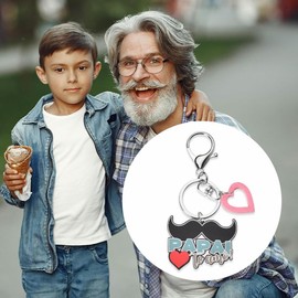 Grandpa Papa Gifts for Birthday Father Day Gifts from Grandson Granddaughter Grandfather Wedding Gift from Bride Grandad Keychain Grandpa Keepsake Gift Papa Retirement Gifts for Grandpa Gift Ideas