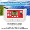 Solar Charge Controller PWM Lithium Battery Photovoltaic Charge Regulator LCD