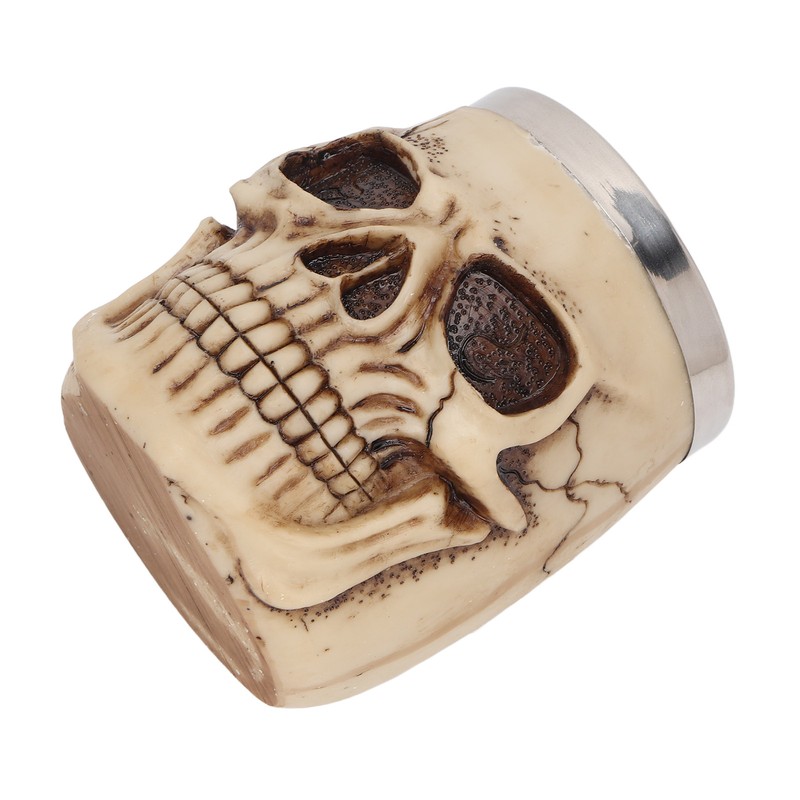 Barber Scissors Holder Skull Shape Stainless Steel Resin Removable Stylish