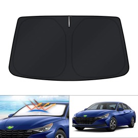 KUST - Parasol para Parabrisas para Hyundai Elantra 2021-2024, Protector Plegable para Ventana, bloquea los Rayos UV, Mantiene tu Coche Fresco
