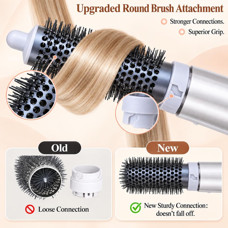 Round Volumizing Brush for Shark FlexStyle HD400 Series Accessory