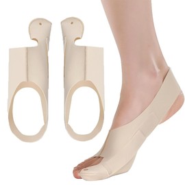 JYXNU 2x Alluce Valgo Correttore, Divaricatore Alluce Valgo, Tessuto Sottile Divaricatore, Tutore Alluce Valgo Si Adatta Alla Forma del Piede Unisex per Sneakers Scarpe Basse Tacco Alto, Color Pelle