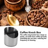 Coffee Knock Box Round Stainless Steel Coffee Machine Knock Box