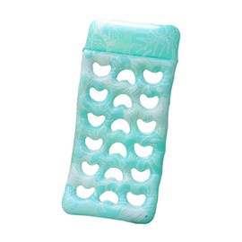 Perfeclan Inflatable Pool Float Lake Beach Water Float Tanning Pool Foldable Portable Lightweight Pool Float Chair for Slip and Slide, light blue