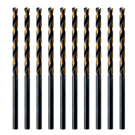 MAXTOOL No.58 10pcs Identical Jobber Length Drills Dia 0.042" HSS M2 Twist Drill Bits Wire Gauge Gage Numbered Straight Shank Drills; JBN02H10R58P10