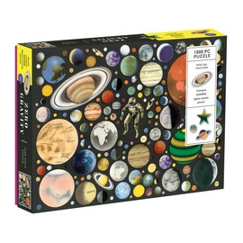Galison Zero Gravity 1000 Piece Jigsaw Puzzle for Adults and Families, Outer Space Puzzle with Planets and Solar System