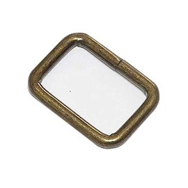1"Metal Rectangle Buckle Ring Webbing Belts Buckle for Bag Belt Loop Purse Making 20PCS (Antique Brass), Antique Brass, 1英寸