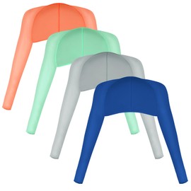 Yookat 4 Pieces Cooling Shawl Golf Cooling Shawl Arm Sleeve Sun Protection Golf Shrug for Women Men Outdoor Sports (Blue, Light Green, Grey, Orange)