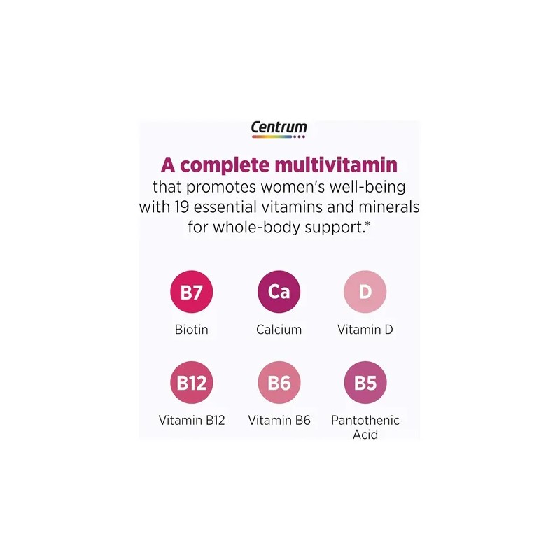 Centrum Suplemento Multivitamínico Menopausia Importado