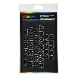 Artesprix Block Alphabet Stamp for Sublimation Painting & Drawing, Letters A-Z & Numbers 0-9