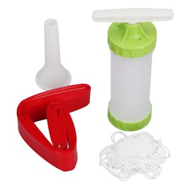 Sausage Stuffer Casing Set Food Grade Plastic Inedible Ham Sausage Casing Kitchen Accessories for Household Use 5kg Red