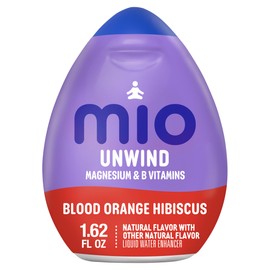 Mio mio Unwind Blood Orange Hibiscus Liquid Water Enhancer with Magnesium & B Vitamins, 1.62 fl oz Bottle