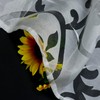 SCHOAL Roman Blind No Drilling Required Burnout Curtains Transparent Eyelet