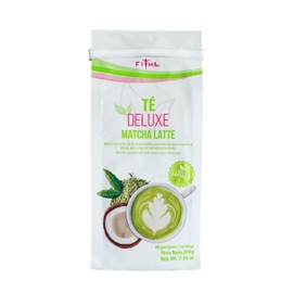 Té Deluxe Matcha Latte - Ceremonial Grade Matcha Tea with Coconut Cream, Oat Powder, and Collagen for a Delicious Detox and Digestive Support. Stevia-Sweetened. 20 Servings