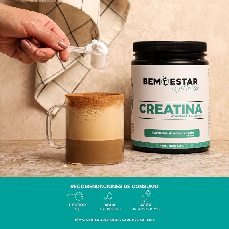 Bemestar Wellness | Creatina Monohidratada de Alta Pureza En Polvo