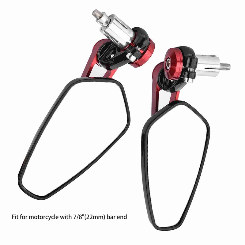 Elegant Rearview Mirrors and Motorcycles, Adjustable Optical Glass Mirrors to