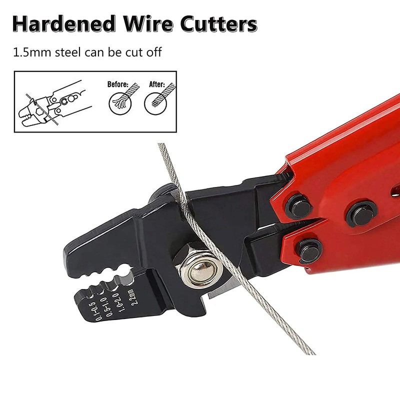 Fishing Wire Rope Crimping Pliers, Fish Leader Line Crimping Tool