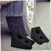 PACKOVE 2pcs Heavy Duty Wheel Chocks for Vehicle Stabilization Trailers