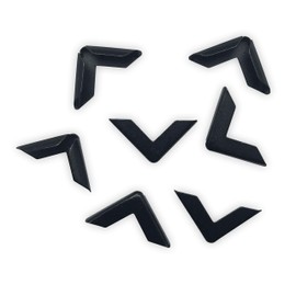40 x Black Metal Book Corners 16 x 16 x 3.5 mm
