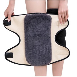 Women Cashmere Thermal Knee Warmer Winter Thermal Anti-Slip Thicken Legs Warmer Knee Joint Coldproof Warmer Winter Knee Warm Support Protector Pads for Yoga, Running, Training