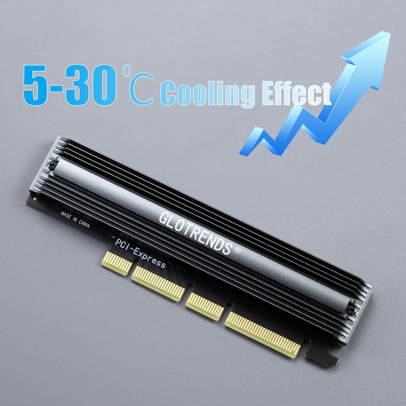 GLOTRENDS PA16 22110/2280 M.2 NVMe to PCIe 4.0 X4 Adapter