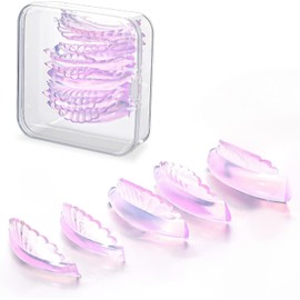 COMNICO Juego de lifting de pestañas en 5 tamaños, autoadhesivas, almohadillas de silicona para lifting de pestañas, semipermanente, juego de rizador de pestañas reutilizable para todas las formas de
