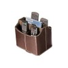TEHAUX Faux Leather Remote Control Organizer Storage Box for Home