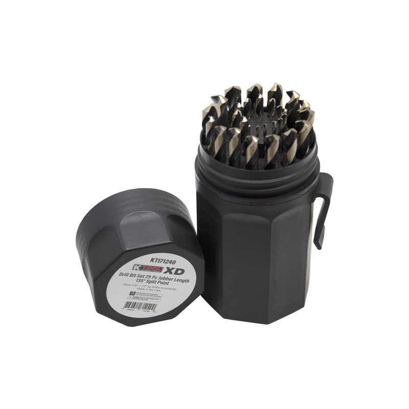 K Tool International Drill Bit Set 29 Pc Jobber Length