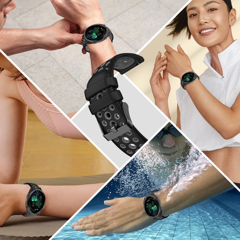 Garmin forerunner 570 42mm 用 バンド 時計バンド 防水時計替えベルト シリコン製 交換ベルト